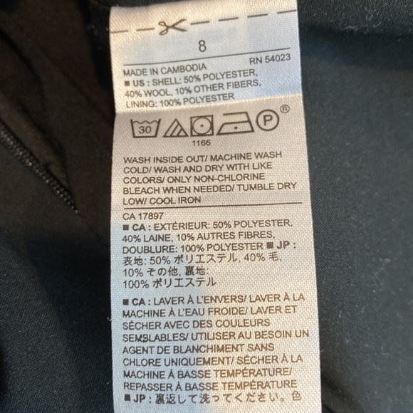 Banana Republic Wool Flecked Envelope Style Skirt - Picture 7 of 7